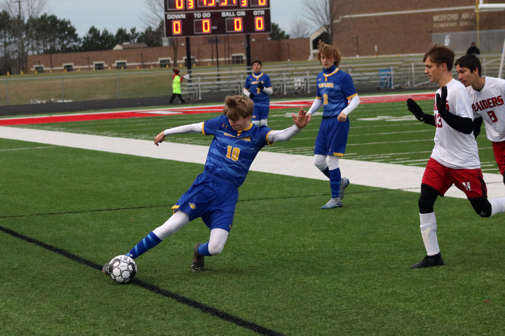 Rice Lake boys soccer Division 2 sectionals vs. Medford 10-31-20